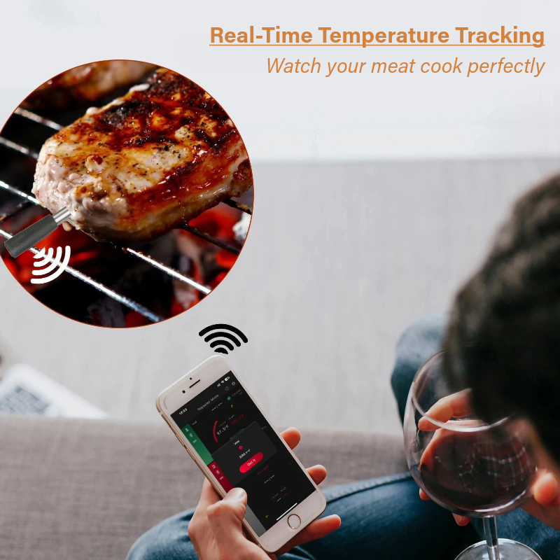 GrillSense™ - Smart Wireless Meat Thermometer