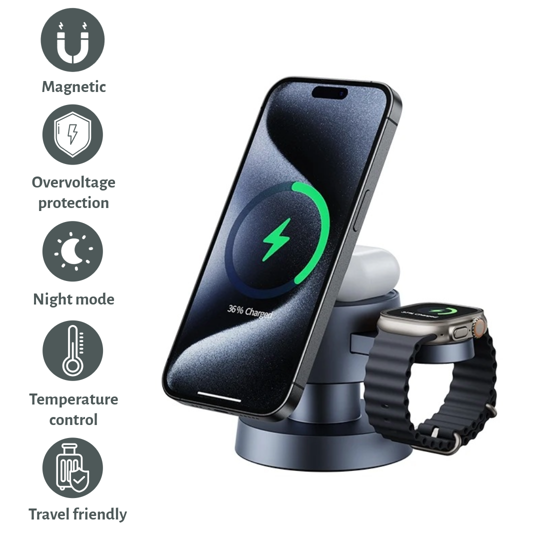 LumiShroom™ – All-in-One Wireless Charger & Night Light