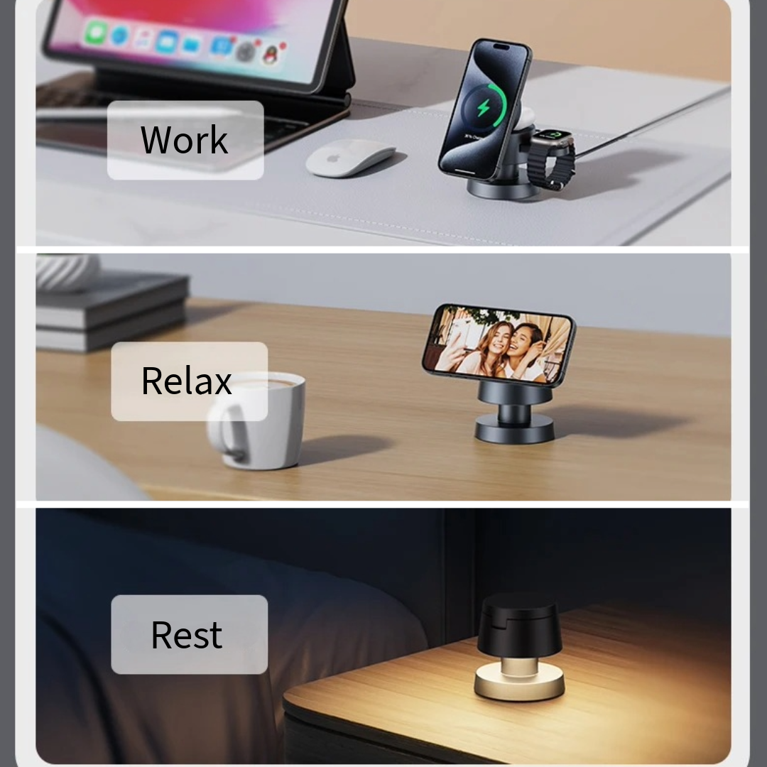 LumiShroom™ – All-in-One Wireless Charger & Night Light