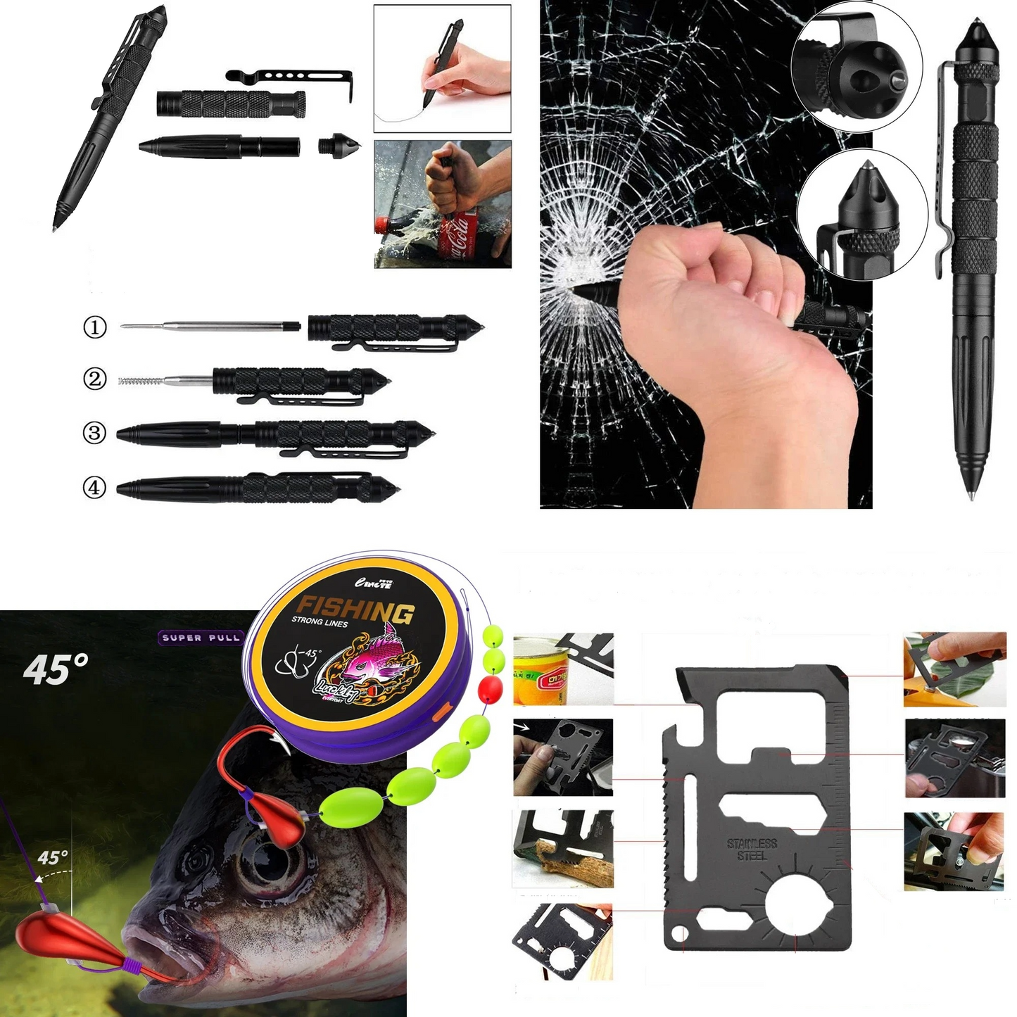 Survival & Emergency Kit - 24 Essential Tools and Supplies