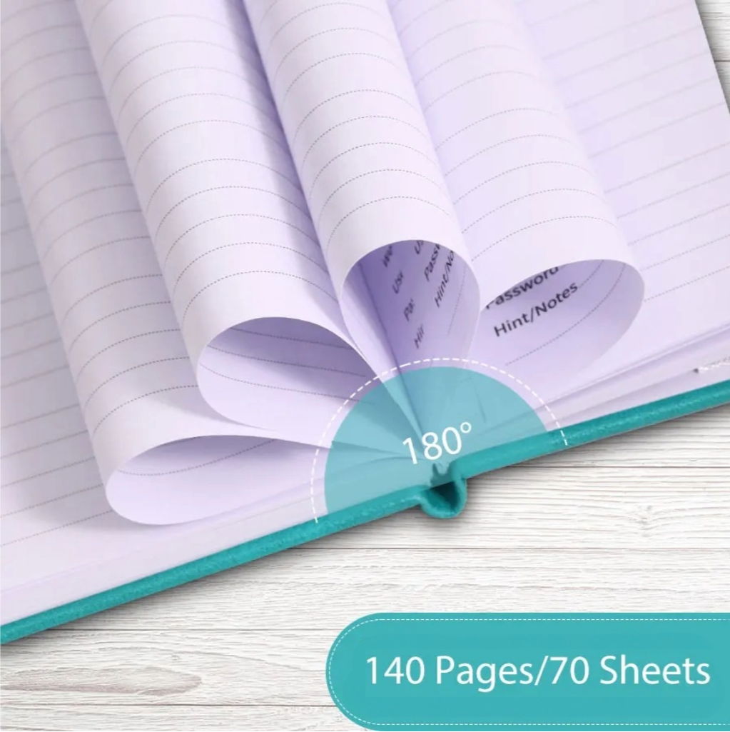 Password Organizer Book - Store Usernames & Passwords Offline