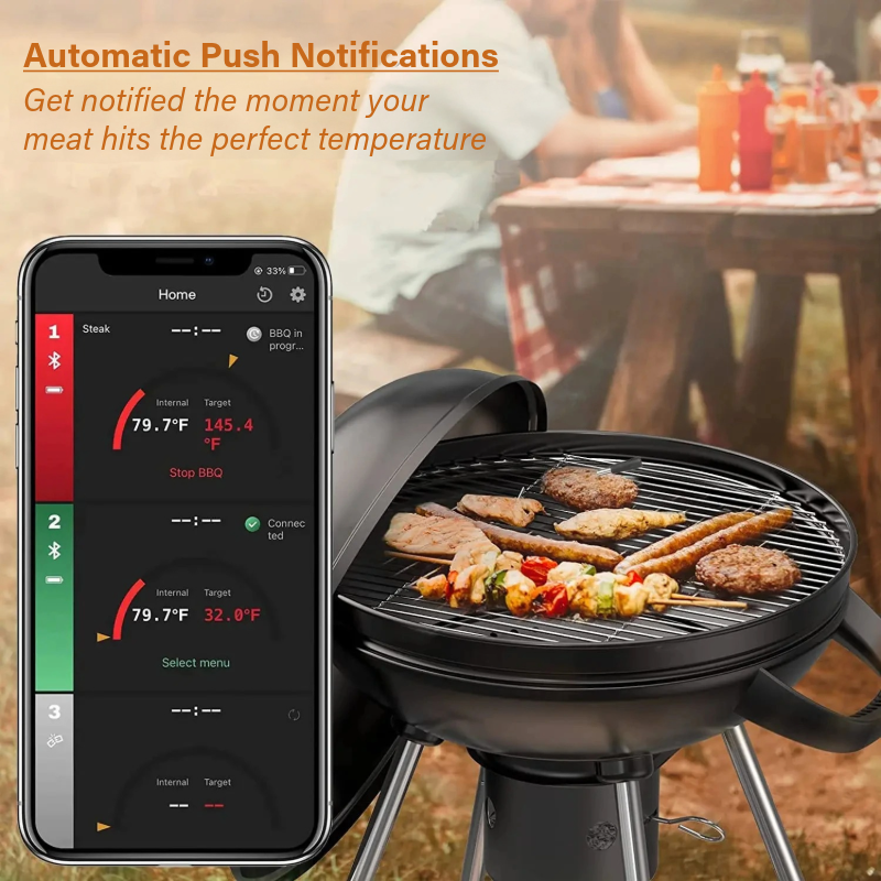 GrillSense™ - Smart Wireless Meat Thermometer