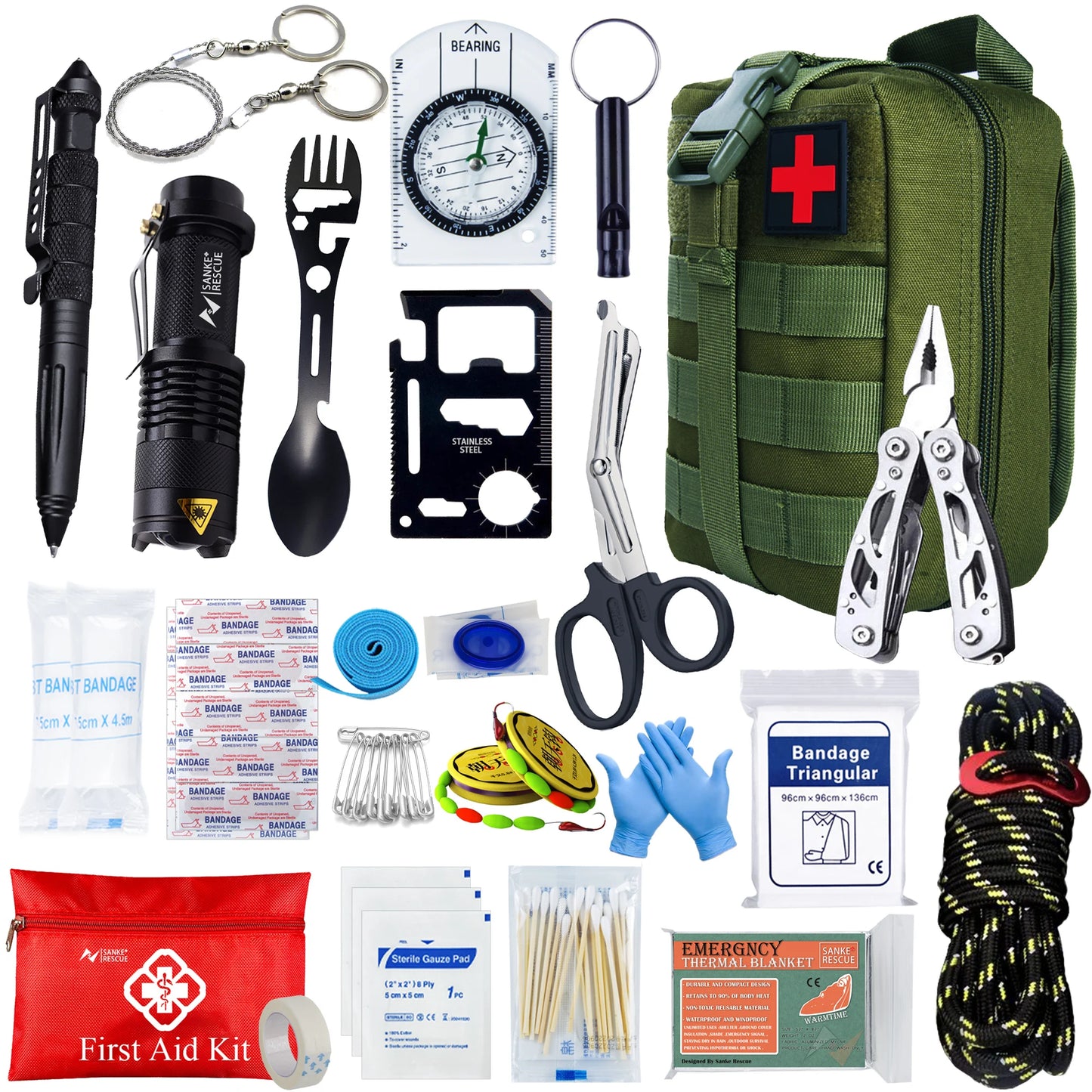 Survival & Emergency Kit - 24 Essential Tools and Supplies