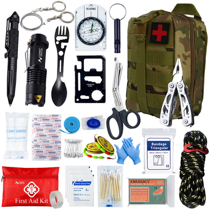 Survival & Emergency Kit - 24 Essential Tools and Supplies